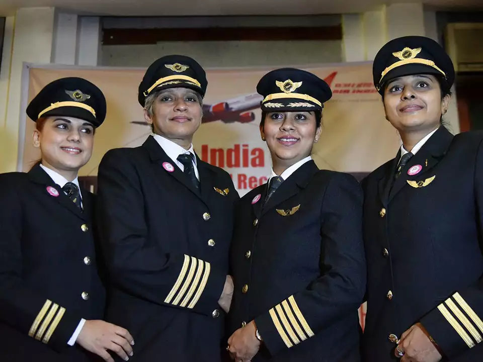 With 15% of all pilots being women, India leads the world in this regard.