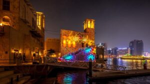 Ramadan in Dubai: See Al Seef sparkle for the holy month with fireworks, light displays, and walkways decorated with lanterns.