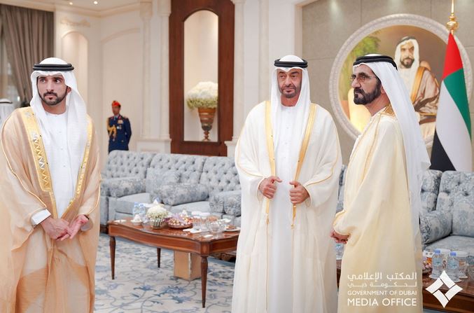 Sheikh Hamdan and Sheikh Maktoum wish the citizens of the UAE a happy Eid.