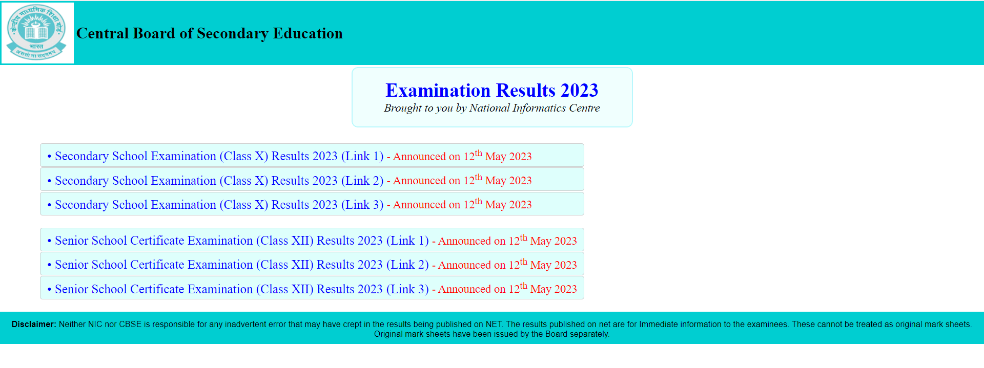 CBSE 10th result 2023